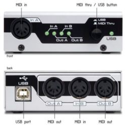 M-AUDIO MIDISPORT 2x2 - Interfejs MIDI / USB